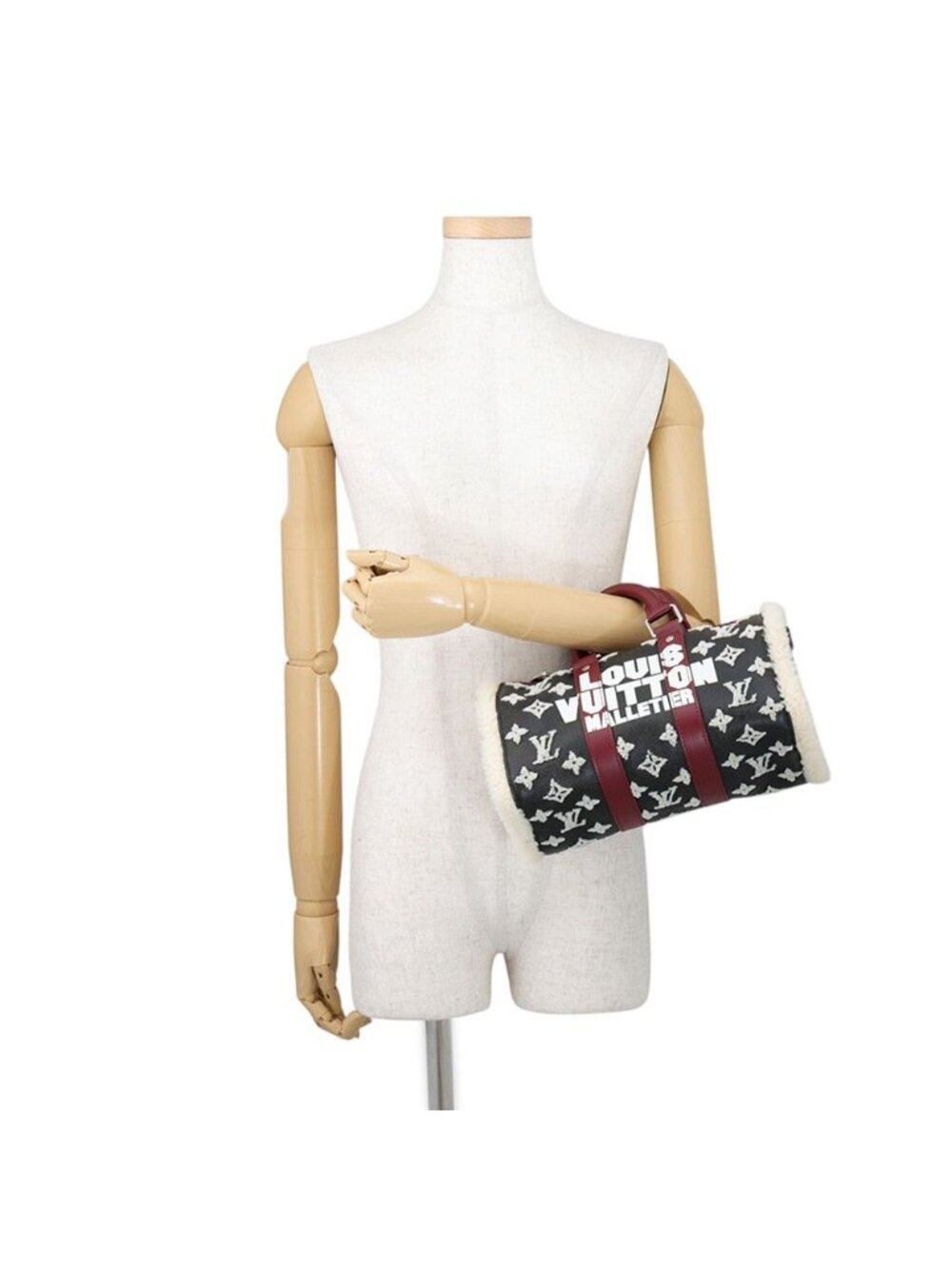 Louis Vuitton Handbag Monogram Shearling Keepall Bandouliere 25 2-Way - Picture 4 of 10